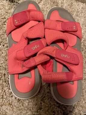 Ryka Kids Coral Pink Sport Sandals with Adjustable Straps